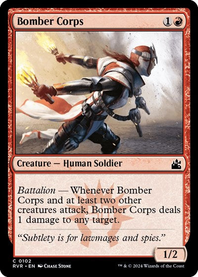 Bomber Corps (Ravnica Remastered) Light Play Foil