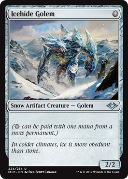 Icehide Golem (Modern Horizons) Light Play