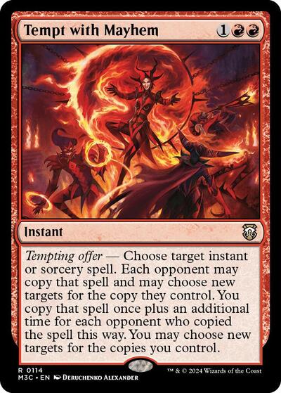 Tempt with Mayhem (Commander: Modern Horizons 3) Light Play
