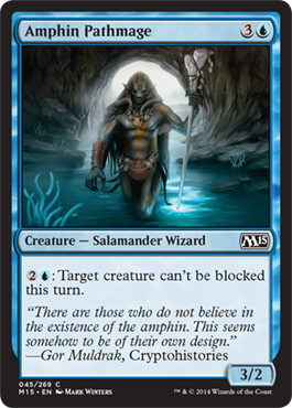 Amphin Pathmage (Magic 2015 Core Set) Light Play