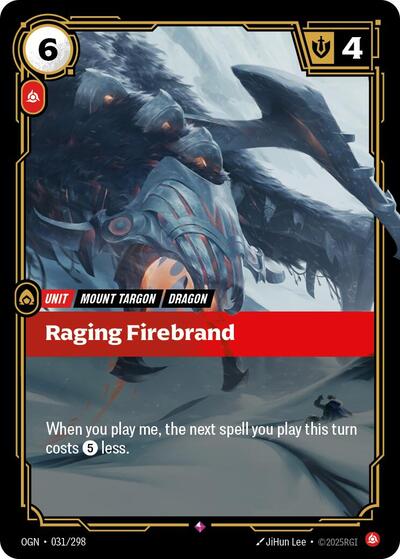 Raging Firebrand (Origins) Light Play Foil