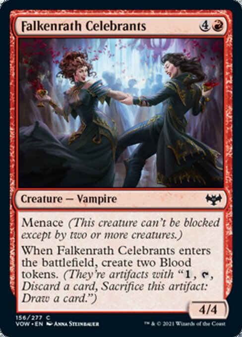 Falkenrath Celebrants (Innistrad: Crimson Vow) Light Play