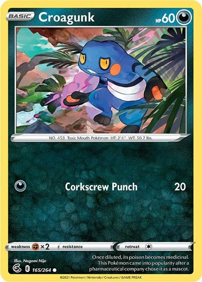 Croagunk (SWSH08: Fusion Strike) Light Play