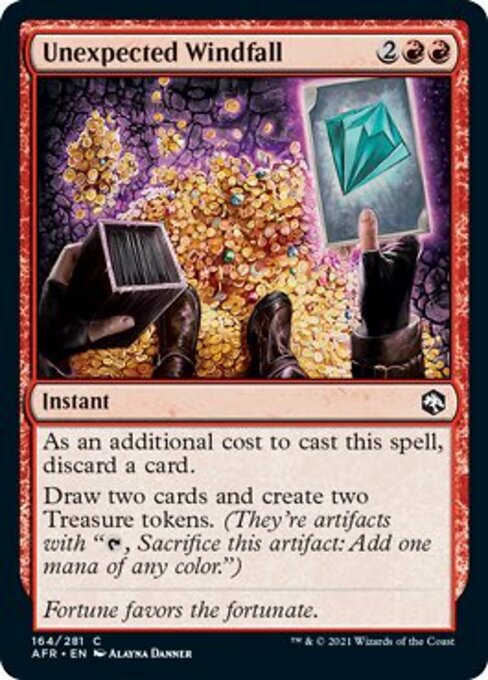 Unexpected Windfall (Adventures in the Forgotten Realms) Light Play