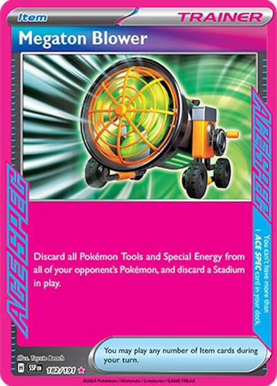 Megaton Blower (SV08: Surging Sparks) Light Play Holofoil