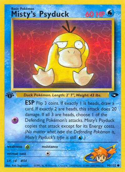 Misty's Psyduck (Gym Challenge) Medium Play Unlimited