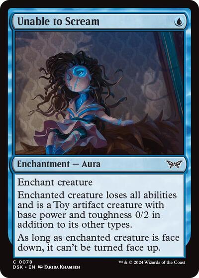 Unable to Scream (Duskmourn: House of Horror) Light Play Foil