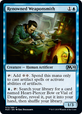 Renowned Weaponsmith (Magic 2020 Core Set) Light Play