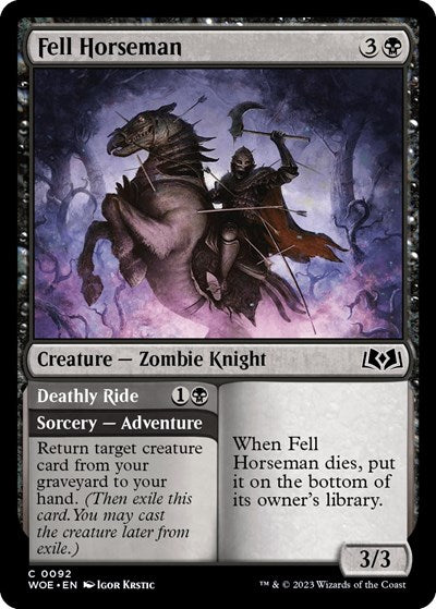 Fell Horseman (Wilds of Eldraine) Light Play