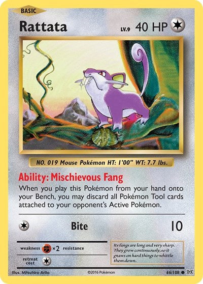 Rattata (XY - Evolutions) Damaged / Poor