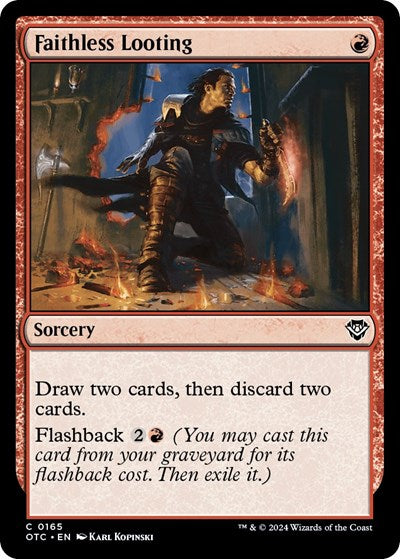 Faithless Looting (Commander: Outlaws of Thunder Junction) Light Play