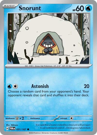 Snorunt (SV06: Twilight Masquerade) Light Play Reverse Holofoil