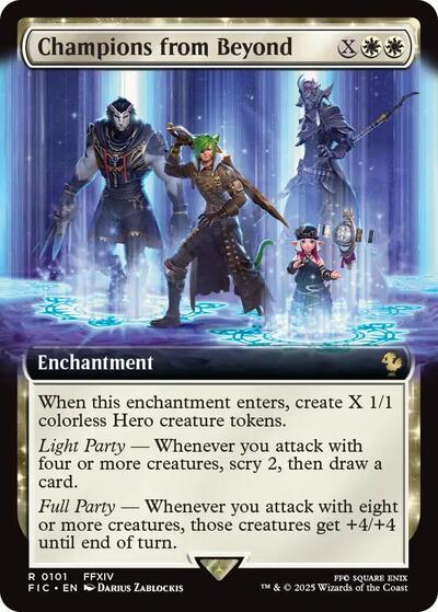 Champions from Beyond (Extended Art) (Commander: FINAL FANTASY) Light Play Foil