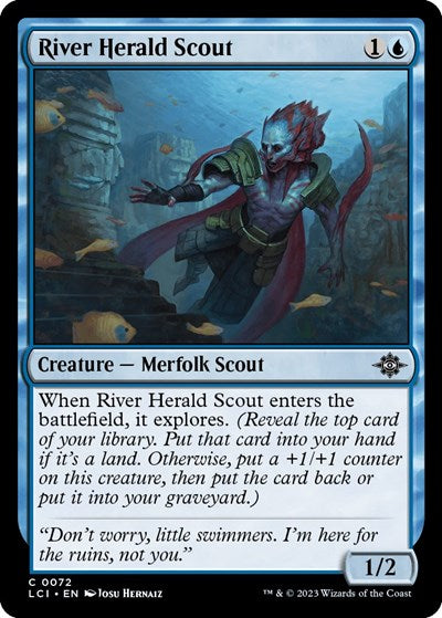 River Herald Scout (The Lost Caverns of Ixalan) Light Play Foil