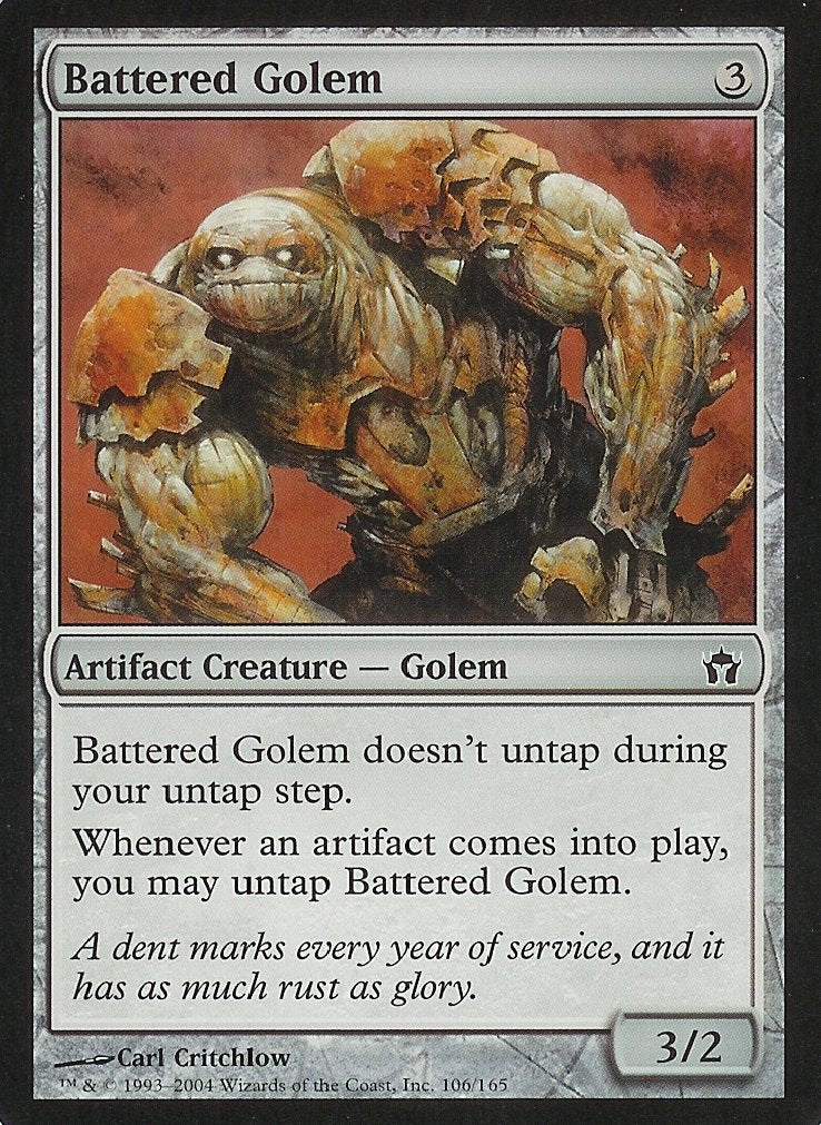 Battered Golem (Fifth Dawn) Medium Play