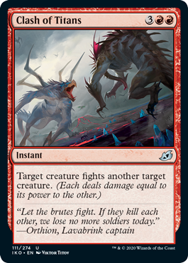 Clash of Titans (Ikoria: Lair of Behemoths) Light Play Foil