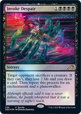 Invoke Despair (NEO Bundle) (Promos: Unique and Miscellaneous) Light Play Foil