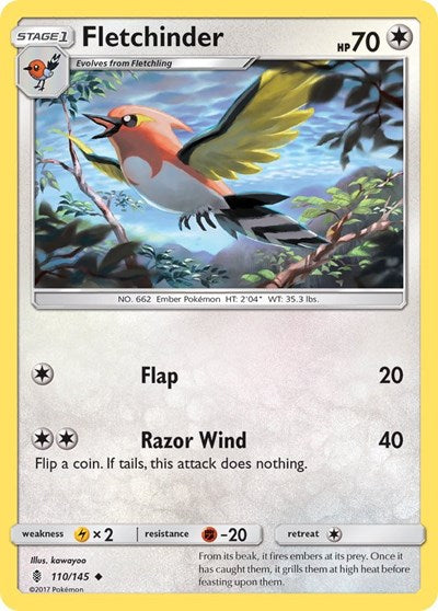 Fletchinder (SM - Guardians Rising) Light Play
