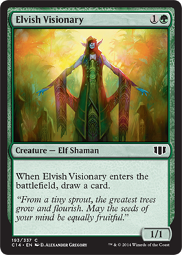 Elvish Visionary (Commander 2014 Edition) Light Play