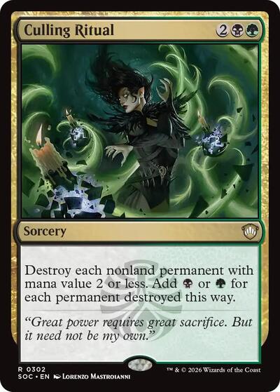 Culling Ritual (Commander: Secrets of Strixhaven) Light Play