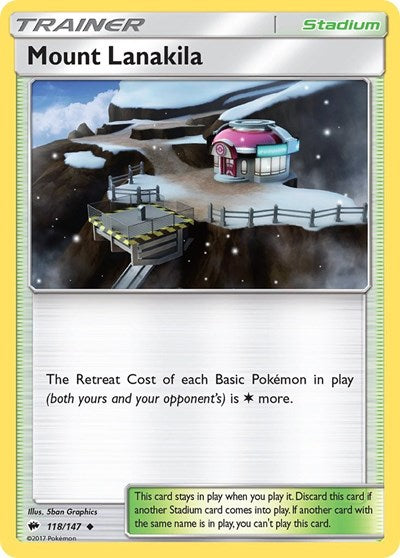 Mount Lanakila (SM - Burning Shadows) Medium Play Reverse Holofoil