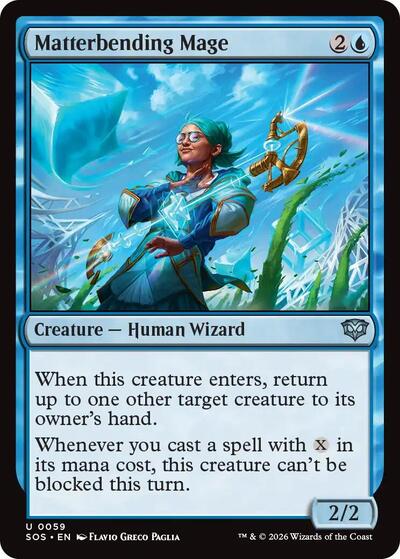 Matterbending Mage (Secrets of Strixhaven) Light Play Foil