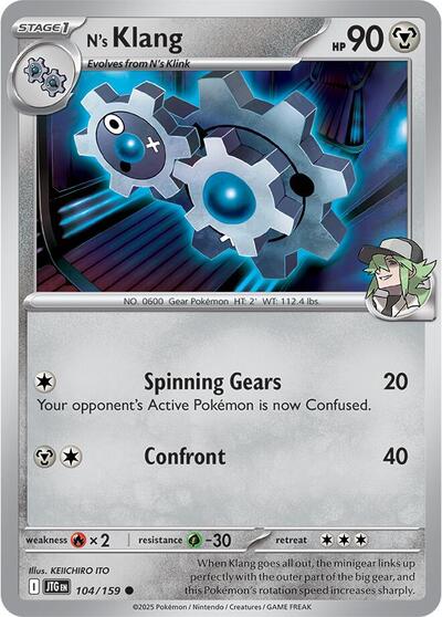 N's Klang (SV09: Journey Together) Light Play Reverse Holofoil