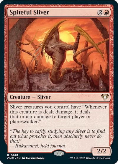 Spiteful Sliver (Commander Masters) Light Play