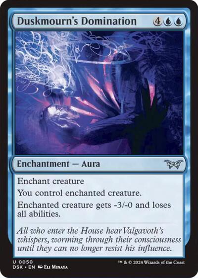 Duskmourn's Domination (Duskmourn: House of Horror) Light Play Foil