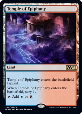 Temple of Epiphany (Magic 2020 Core Set) Medium Play