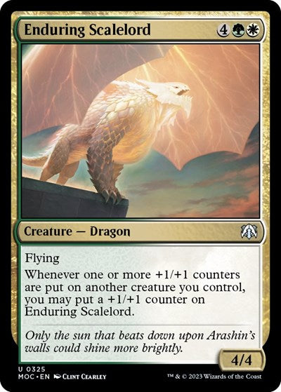 Enduring Scalelord (Commander: March of the Machine) Light Play