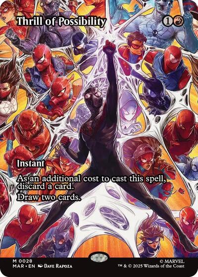 Thrill of Possibility (Borderless) (Marvel Eternal-Legal) Light Play