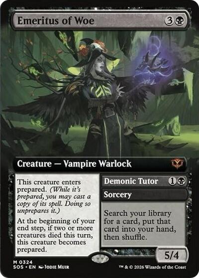 Emeritus of Woe (Extended Art) (Secrets of Strixhaven) Near Mint
