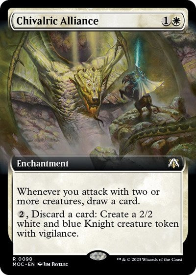 Chivalric Alliance (Extended Art) (Commander: March of the Machine) Near Mint