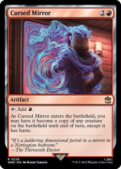Cursed Mirror (Universes Beyond: Doctor Who) Light Play Foil