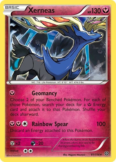 Xerneas (XY - Steam Siege) Medium Play Holofoil