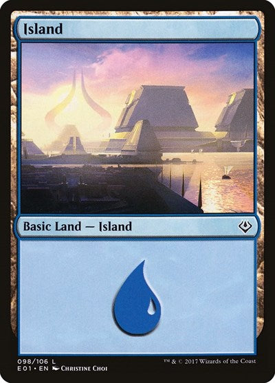 Island (98) (Archenemy: Nicol Bolas) Light Play
