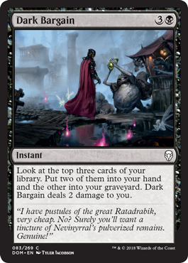 Dark Bargain (Dominaria) Light Play