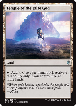 Temple of the False God (Commander 2016 Edition) Light Play