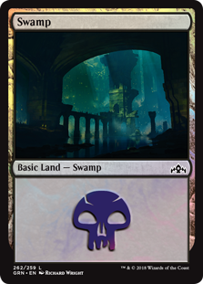Swamp (Guilds of Ravnica) Light Play