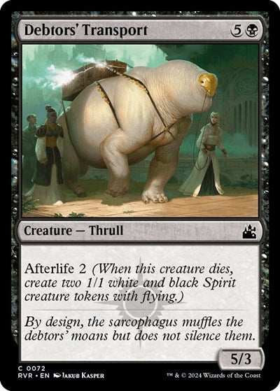 Debtors' Transport (Ravnica Remastered) Light Play