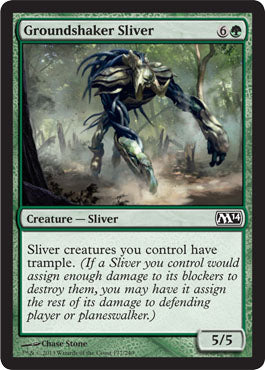 Groundshaker Sliver (Magic 2014 Core Set) Light Play Foil