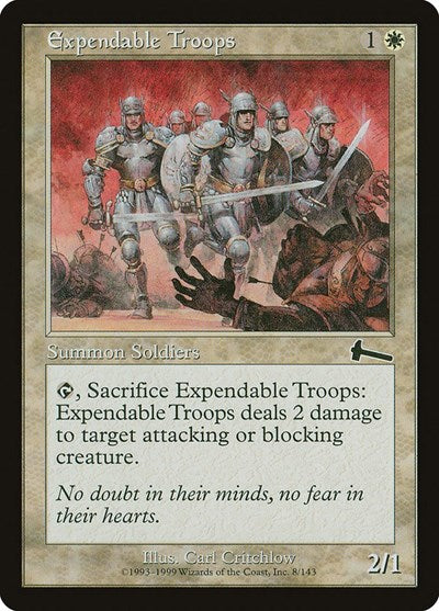 Expendable Troops (Urza's Legacy) Light Play