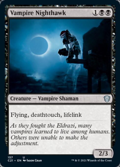 Vampire Nighthawk (Commander 2021 Strixhaven) Light Play