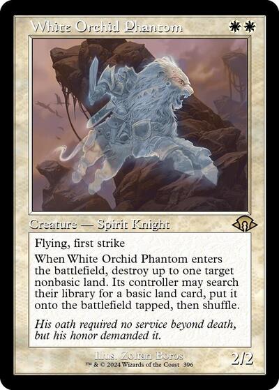 White Orchid Phantom (Retro Frame) (Modern Horizons 3) Light Play
