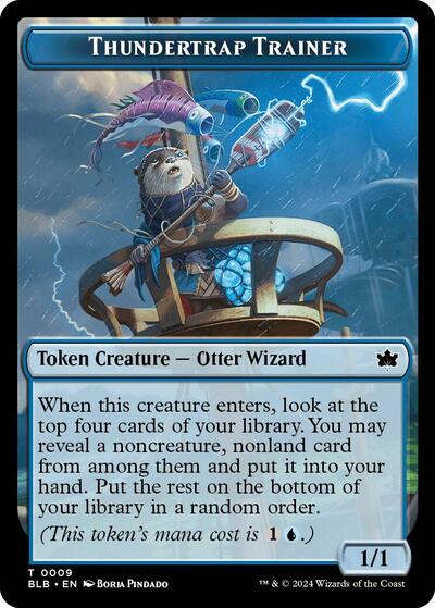 Thundertrap Trainer Token (Bloomburrow) Light Play