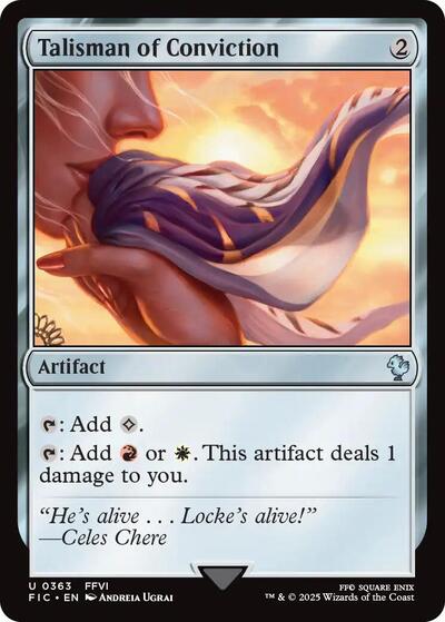 Talisman of Conviction (Commander: FINAL FANTASY) Light Play