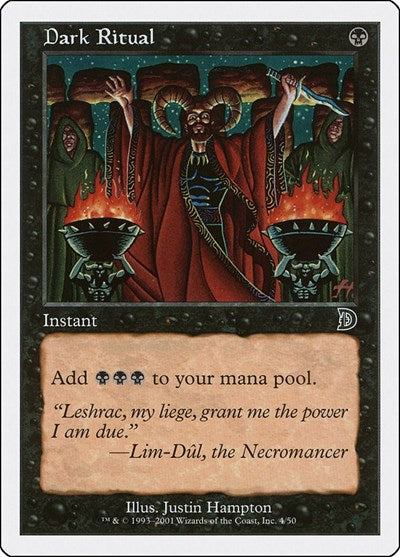 Dark Ritual (Promos: Deckmasters Garfield vs Finkel) Medium Play