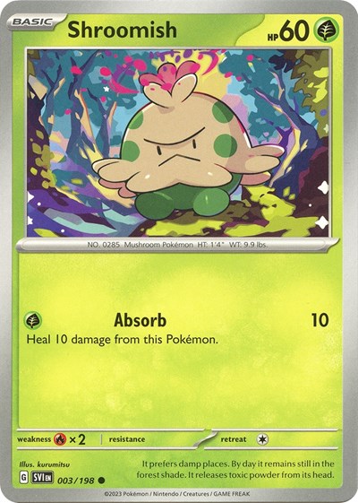 Shroomish (Scarlet and Violet: Base Set) Light Play Reverse Holofoil