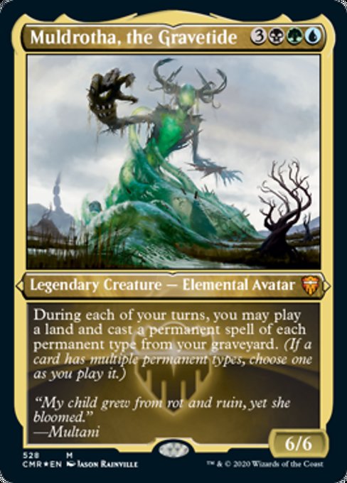 Muldrotha, the Gravetide (Foil Etched) (Commander Legends) Light Play Foil